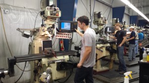 Jesse working his cnc machine