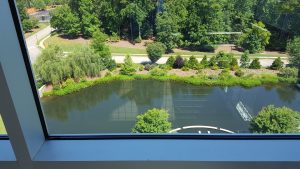 bioretention pond at SAS