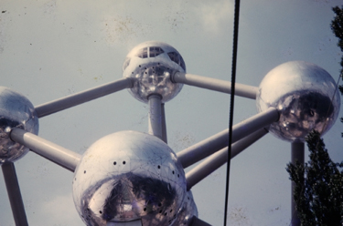 Detail of the Atomium's spheres