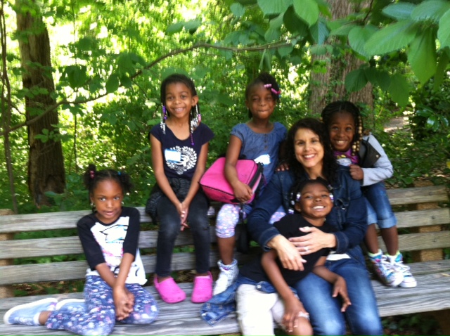 A picture of a few of my students and myself on a field trip to Discovery Place Nature.