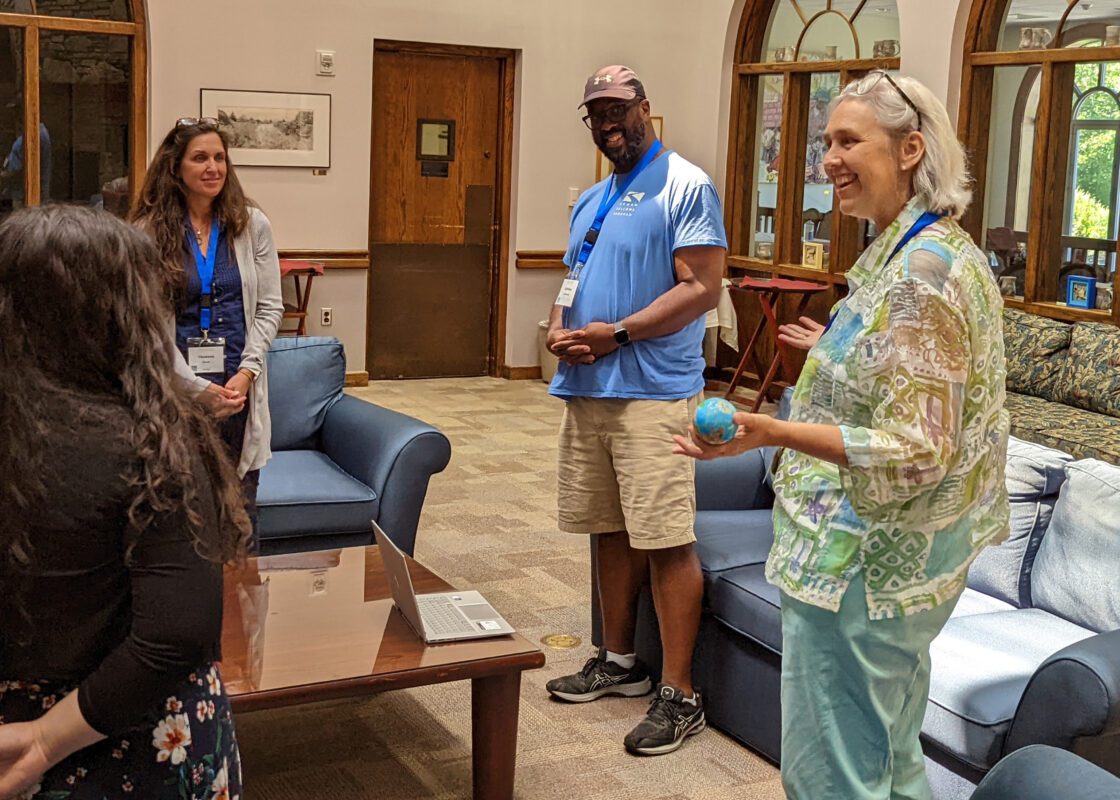 Kenan Fellows form a professional learning community of like-minded educators. Picture of Fellows at the Summer Institute. 