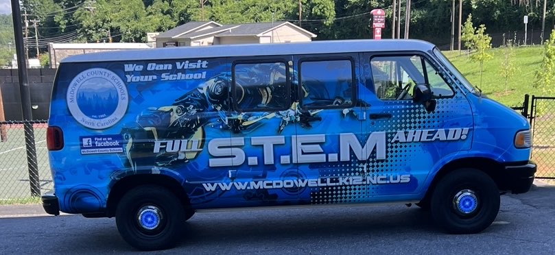 Crawely's STEM van for McDowell County Schools