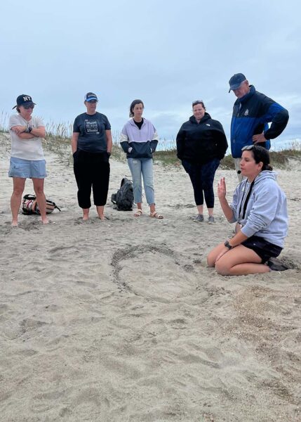 NC Coastal Federation provides professional development to Mountains to Sea Scholars on the Outer Banks.