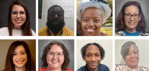 Infographic showing head shots of the Clean Energy Kenan Fellows