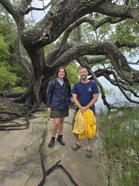 Kenan Fellow Jason Vanzant and his mentor Rachel Bisesi, NC Coastal Federation.