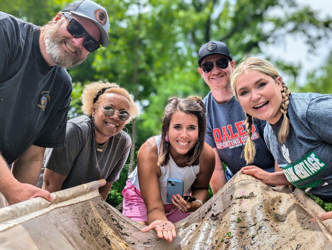 Fellows participate in a water quality activity at the Summer Institute.