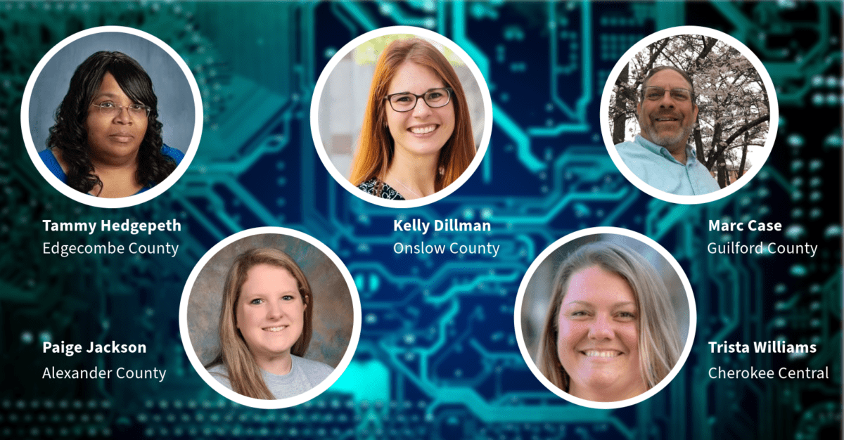 Headshot collage of Kenan Fellows supported by NC DPI