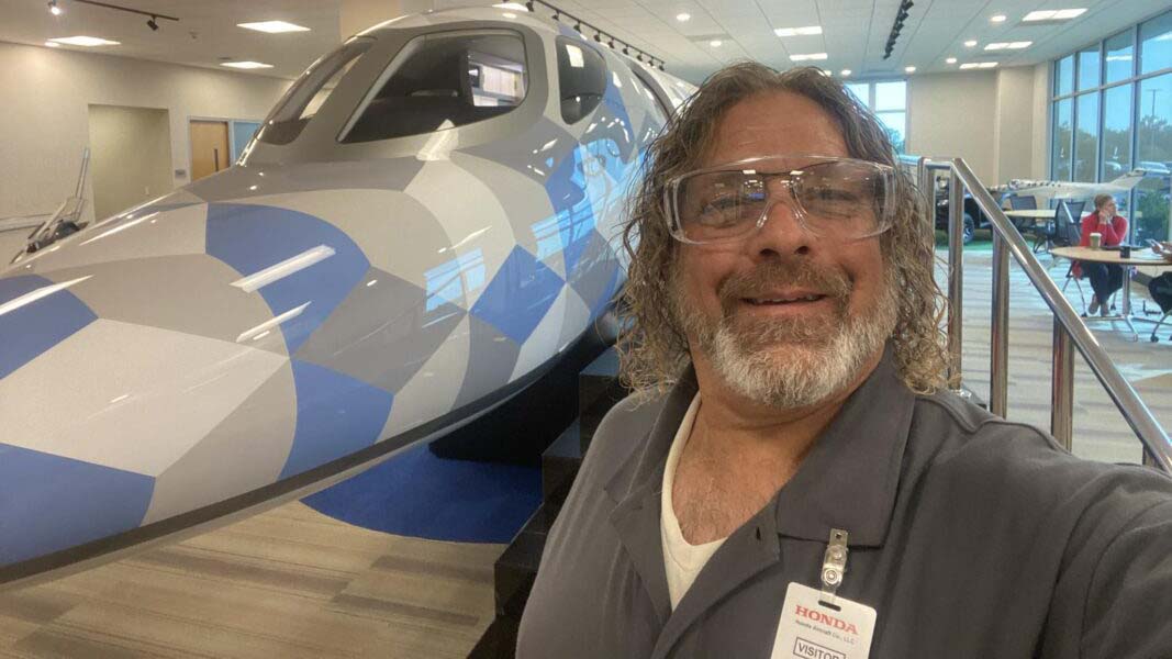 Kenan Fellows Mark Case, an educator from Guildford County, completed an industry immersion at Honda Aircraft.