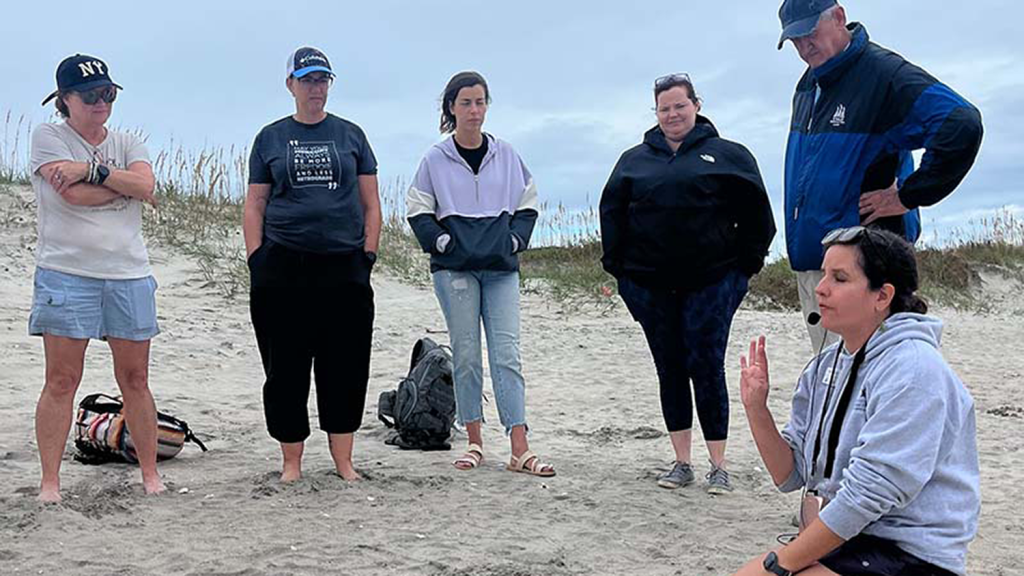 Teachers participate in Mountains to Sea coastal PD