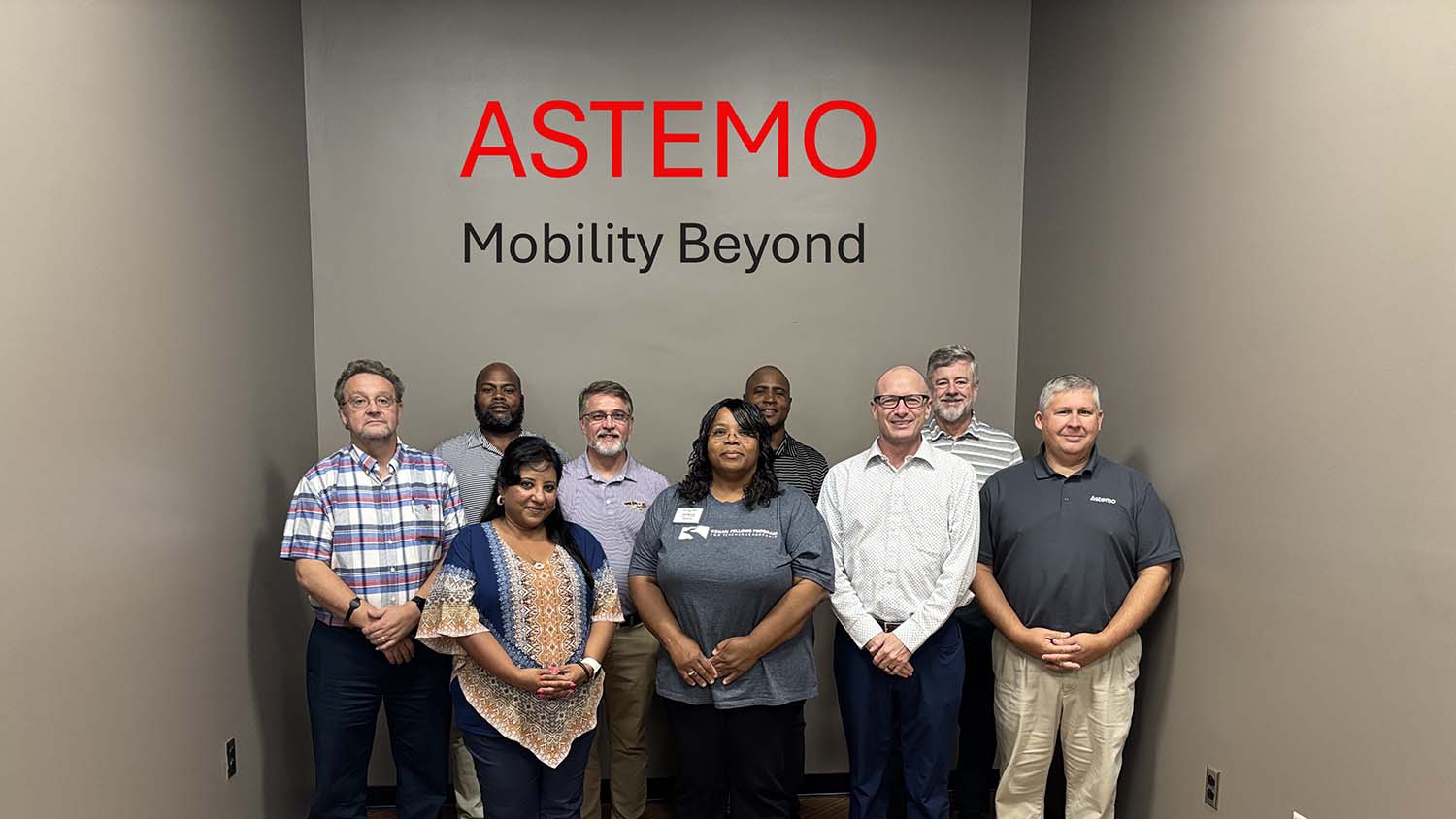 Tammy Hedgepeth and her industry mentor team at Astemo, Ltd