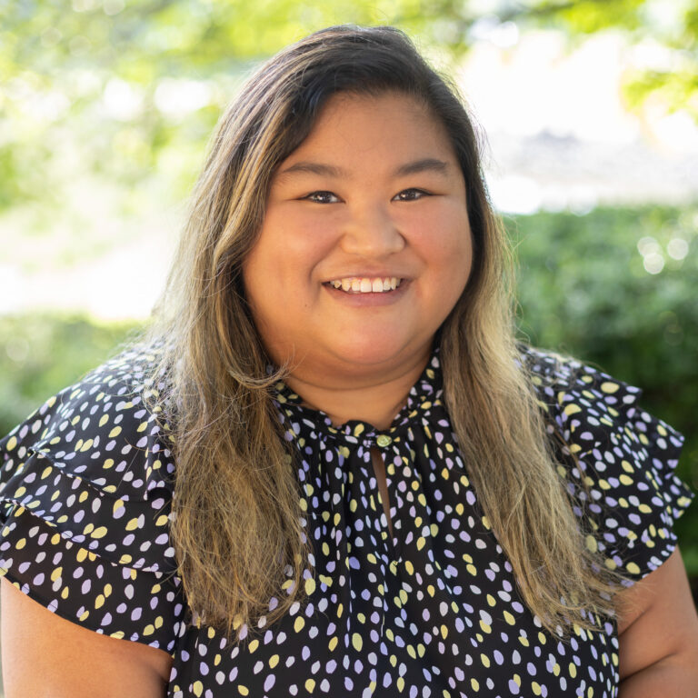 Outdoor headshot of Christine Mitchell