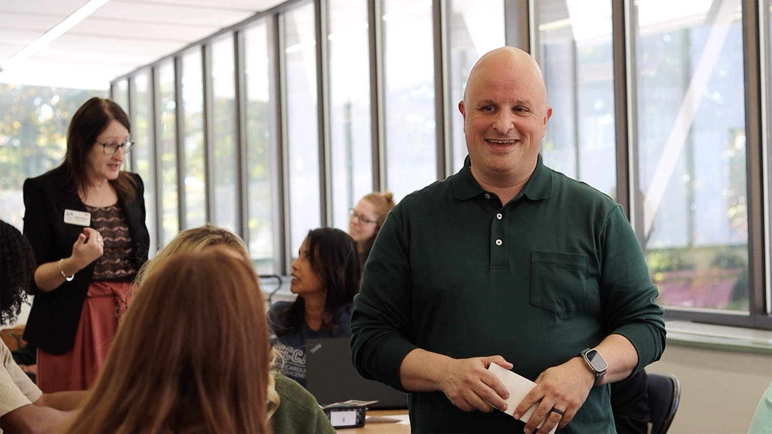 Thumbnail of Paul delivering PD to current Kenan Fellows.