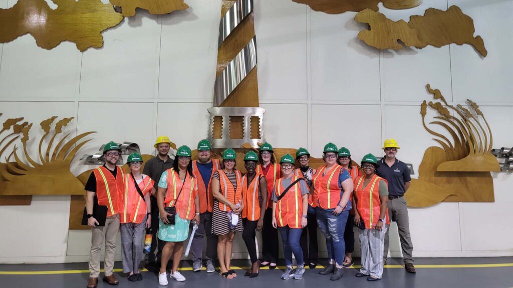 Teachers visit Domtar as part of the STEMwork professional learning experince.