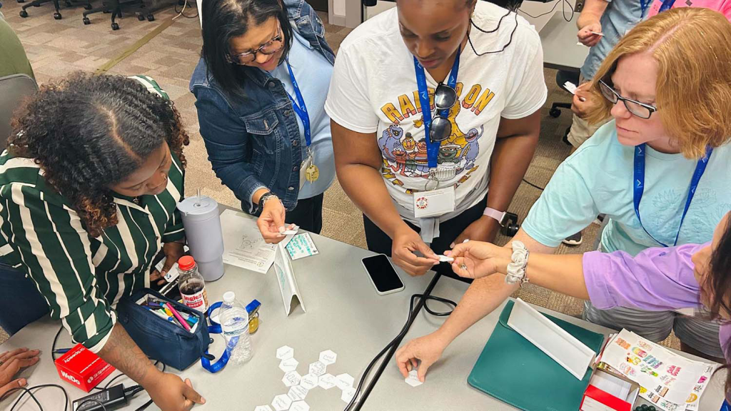 Kenan Fellows participate in a hands-on activity 