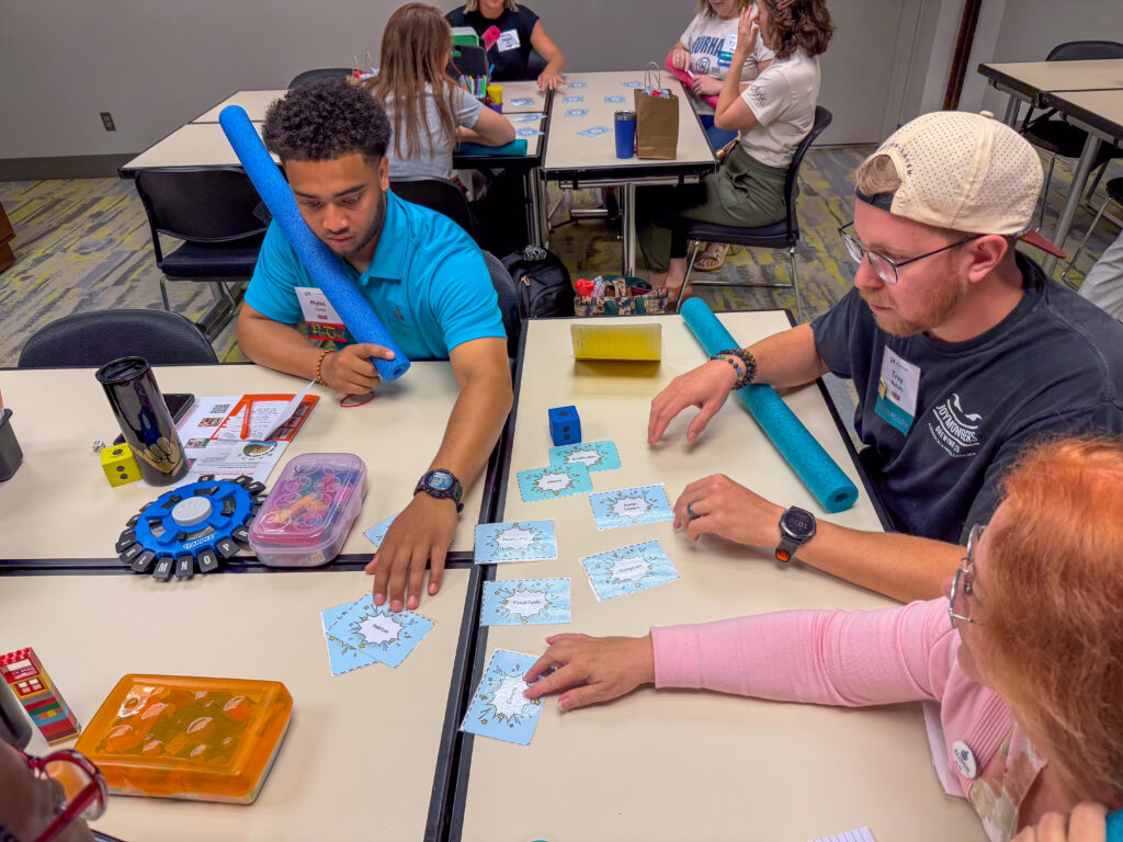 Teachers participate in a hands-on activity at the Reigniting Teacher Passion Conference in Chapel Hill, NC.