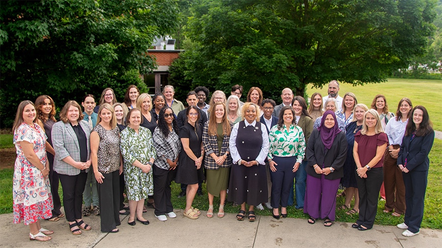 Kenan Fellows pose for a group photo at the Summer Institute